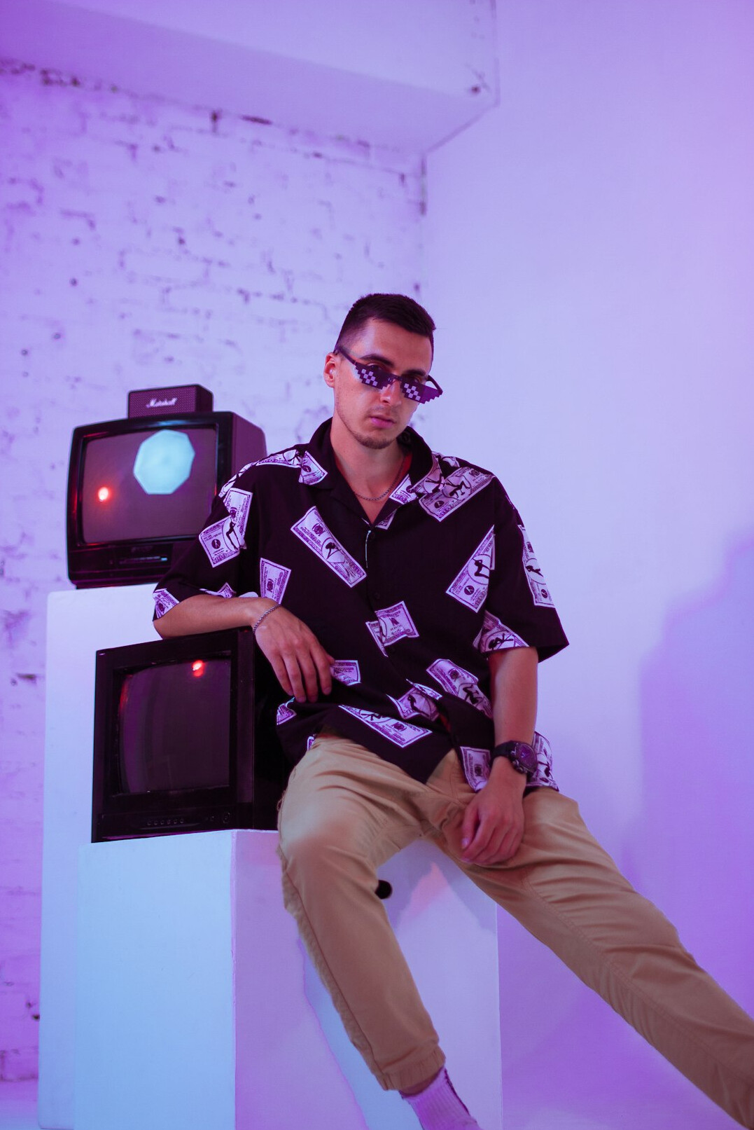 Portrait of a television producer in a studio