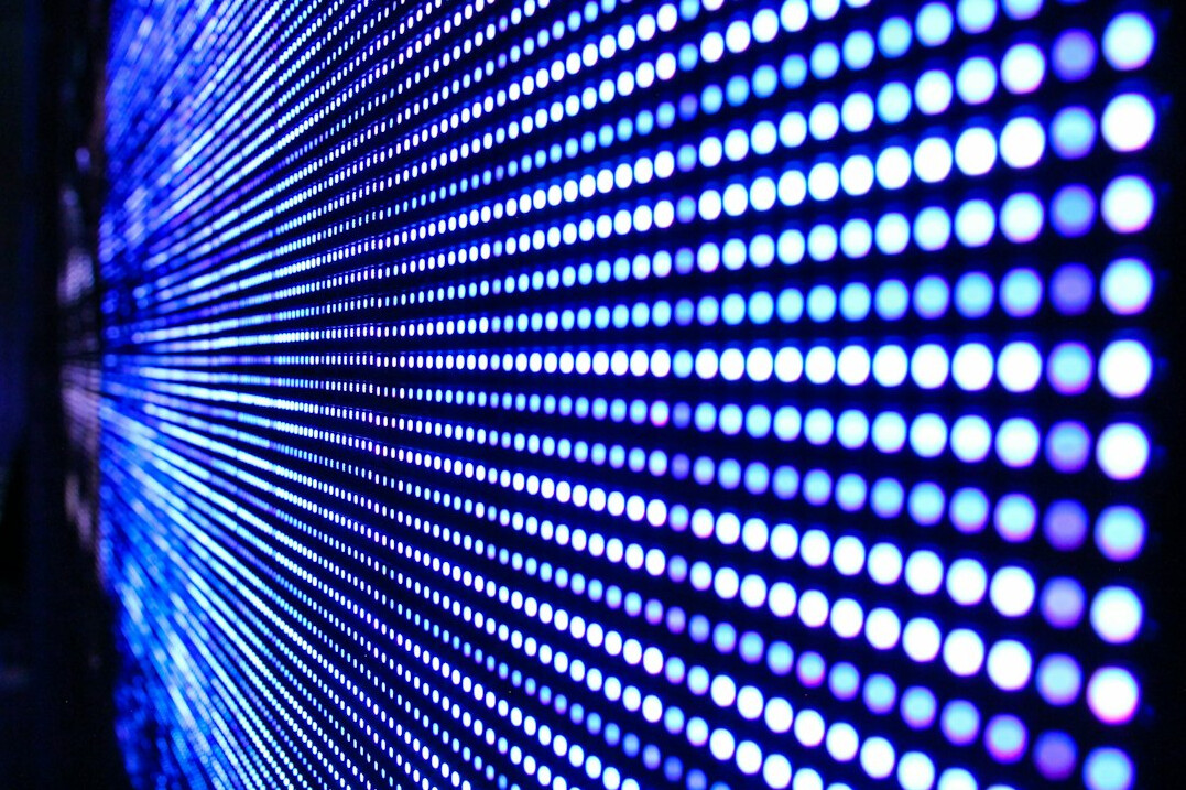 Large LED video wall used as a studio backdrop